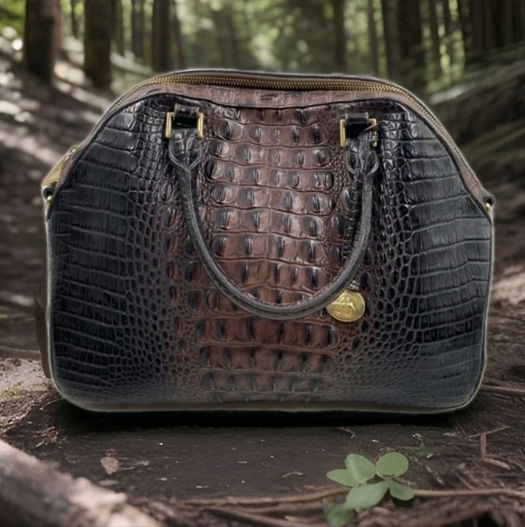 Brahmin Handbags - Certified AUTHENTIC BRAHMIN Brahmin Camden Satchel Cocoa Ombre Melbourne finish